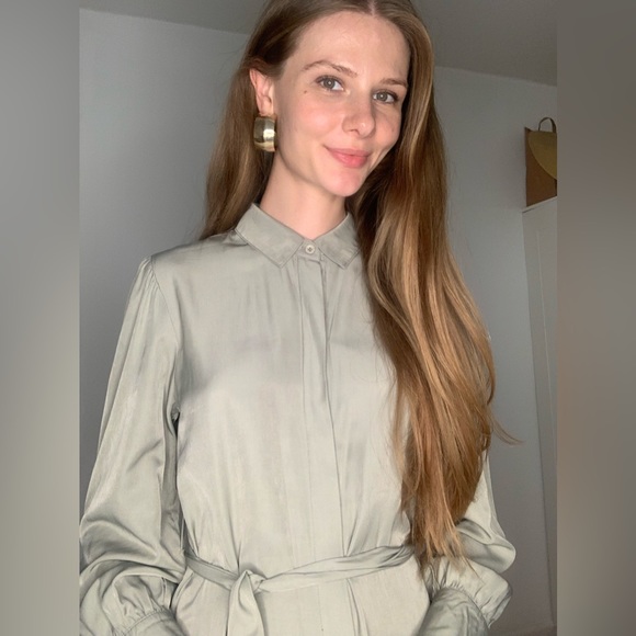 Olive maxi dress S Siizu New York - Picture 3 of 9